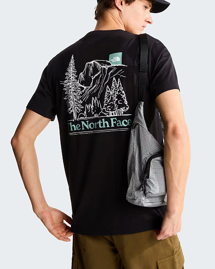 Футболка мужская The North Face Monte Reg Graphic Tnf Black - Фото 8 большая