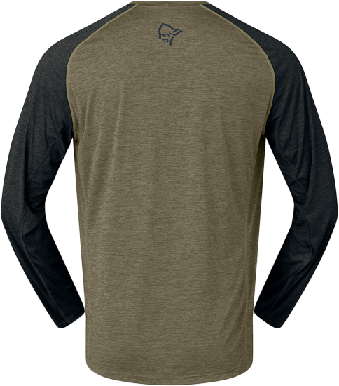 Лонгслив мужской Norrona Fjora Equaliser Lightweight LS Olive Night - Фото 3 большая
