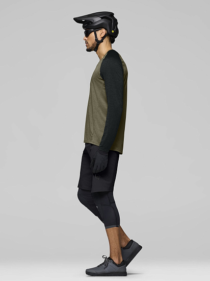 Лонгслив мужской Norrona Fjora Equaliser Lightweight LS Olive Night - Фото 5 большая