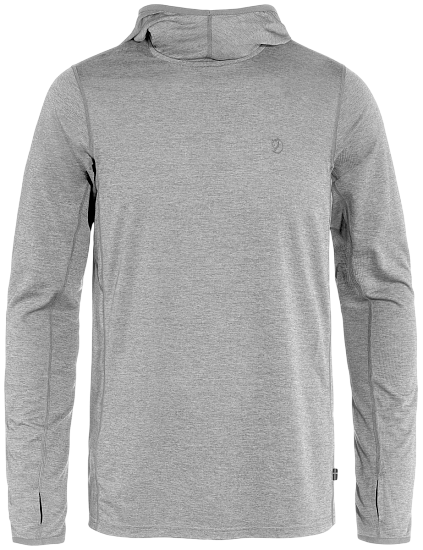 Лонгслив мужской Fjallraven Abisko Sun-hoodie Shark Grey - Фото 1 большая