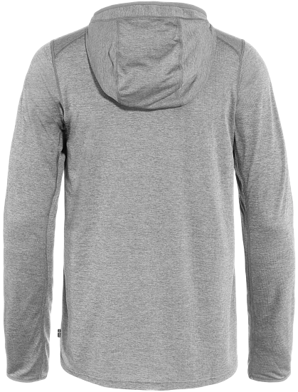 Лонгслив мужской Fjallraven Abisko Sun-hoodie Shark Grey - Фото 8 большая