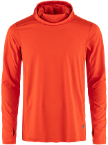 Лонгслив мужской Fjallraven Abisko Sun-hoodie Flame Orange