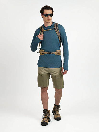 Лонгслив мужской Fjallraven Abisko Sun-hoodie Indigo Blue - Фото 7 большая