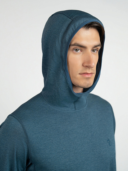 Лонгслив мужской Fjallraven Abisko Sun-hoodie Indigo Blue - Фото 11 большая