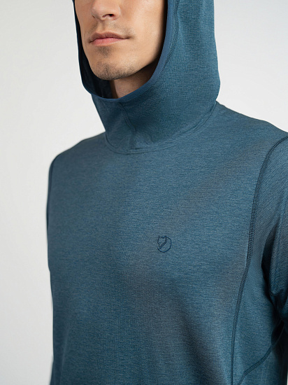 Лонгслив мужской Fjallraven Abisko Sun-hoodie Indigo Blue - Фото 12 большая