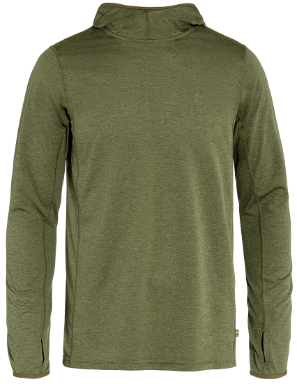 Лонгслив мужской Fjallraven Abisko Sun-hoodie Green - Фото 1 большая