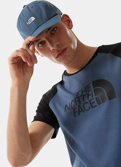 Футболка мужская The North Face S/S Raglan Easy Vintage Indigo - Фото 5 большая