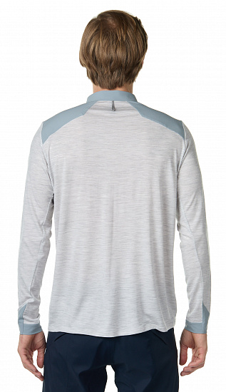 Поло мужское Arcteryx Veilance Frame LS Grey Heather - Фото 3 большая