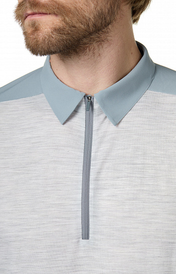 Поло мужское Arcteryx Veilance Frame LS Grey Heather - Фото 4 большая