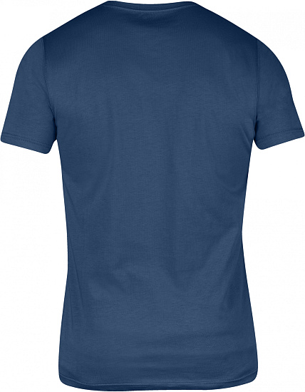 Футболка мужская Fjallraven Logo T-shirt Deep Blue - Фото 2 большая