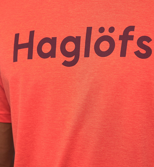 Футболка мужская Haglofs Ridge Tee Habanero - Фото 3 большая