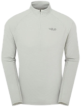 Лонгслив мужской Rab Sonic LS Zip Light Zinc