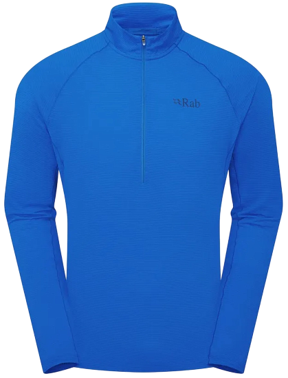 Лонгслив мужской Rab Sonic LS Zip Maya Blue - Фото 1 большая