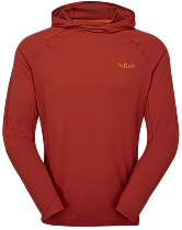 Лонгслив мужской Rab Sonic Hoody Red Clay