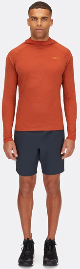 Лонгслив мужской Rab Sonic Hoody Red Clay - Фото 2 большая