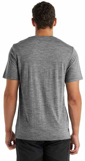 Футболка мужская Icebreaker Tech Lite II SS Tee Bear Gritstone Hthr - Фото 4 большая