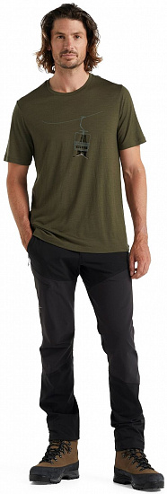 Футболка мужская Icebreaker Tech Lite II SS Tee Bear Loden - Фото 2 большая