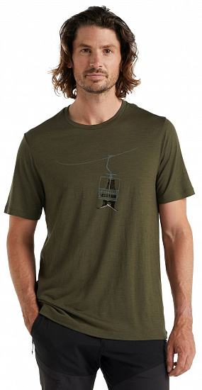 Футболка мужская Icebreaker Tech Lite II SS Tee Bear Loden - Фото 3 большая