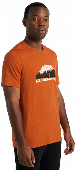 Футболка мужская Icebreaker Tech Lite II SS Mountain Spice - Фото 4 большая