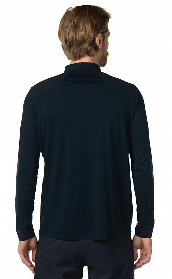 Поло мужское Arcteryx Veilance Frame LS Black - Фото 3 большая