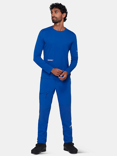 Лонгслив мужской Mammut Eiger Nordwand FL Eiger Blue - Фото 5 большая
