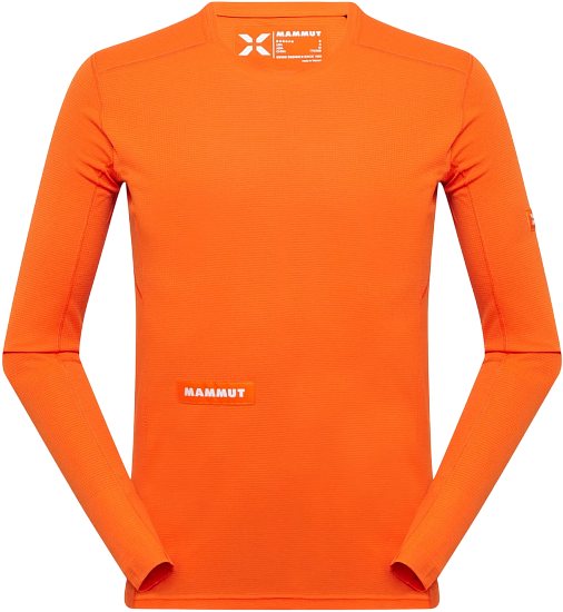 Лонгслив мужской Mammut Eiger Nordwand FL Eiger Orange - Фото 1 большая