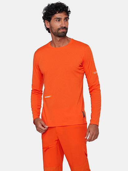 Лонгслив мужской Mammut Eiger Nordwand FL Eiger Orange - Фото 2 большая