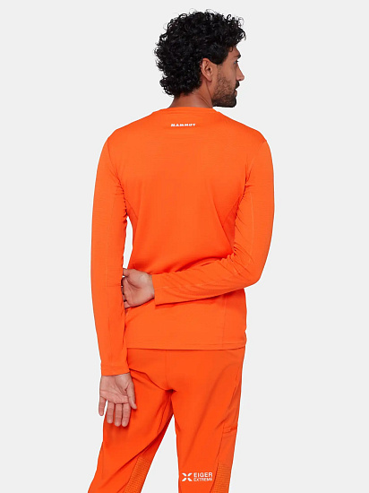 Лонгслив мужской Mammut Eiger Nordwand FL Eiger Orange - Фото 4 большая
