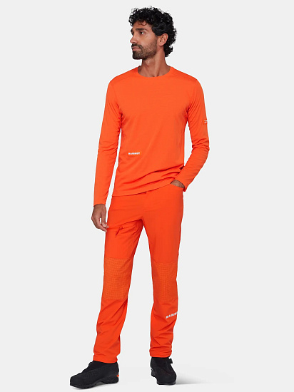Лонгслив мужской Mammut Eiger Nordwand FL Eiger Orange - Фото 5 большая