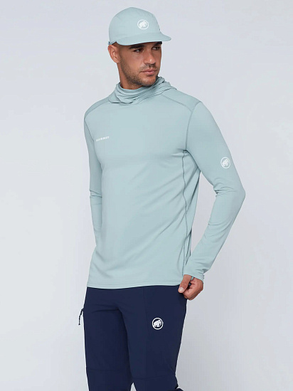 Лонгслив мужской Mammut Selun FL Sun Hoody Nebla - Фото 3 большая