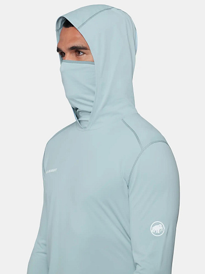 Лонгслив мужской Mammut Selun FL Sun Hoody Nebla - Фото 5 большая