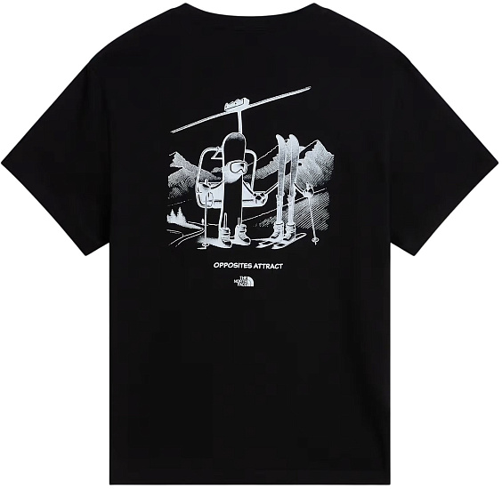 Футболка The North Face Opposites Attract Rlx Graphic Tnf Black - Фото 2 большая