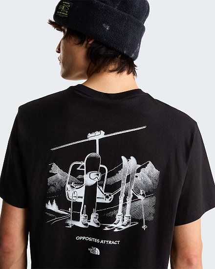 Футболка The North Face Opposites Attract Rlx Graphic Tnf Black - Фото 6 большая
