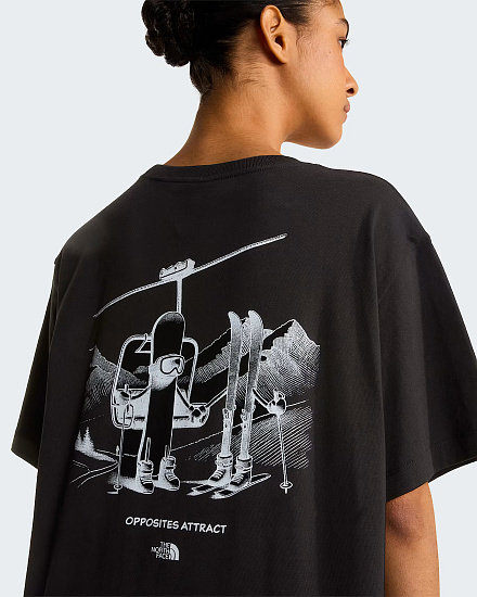 Футболка The North Face Opposites Attract Rlx Graphic Tnf Black - Фото 14 большая