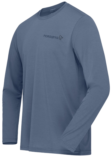 Лонгслив мужской Norrona Femund Tech LS Vintage Indigo - Фото 2 большая