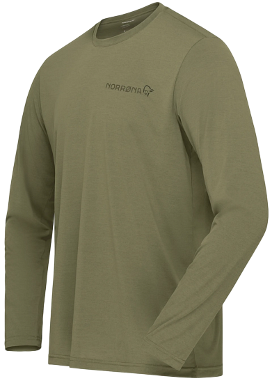 Лонгслив мужской Norrona Femund Tech LS Loden Green - Фото 2 большая