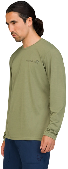 Лонгслив мужской Norrona Femund Tech LS Loden Green - Фото 6 большая