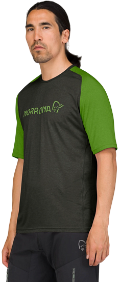 Футболка мужская Norrona Fjora Equaliser Lightweight Norrona Green - Фото 6 большая