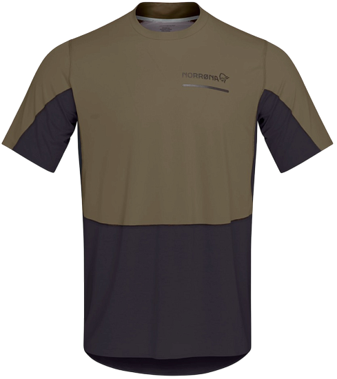 Футболка мужская Norrona Senja Equaliser Lightweight Olive Night - Фото 1 большая