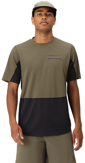 Футболка мужская Norrona Senja Equaliser Lightweight Olive Night - Фото 3 большая