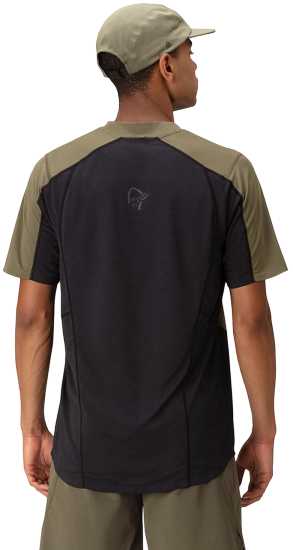 Футболка мужская Norrona Senja Equaliser Lightweight Olive Night - Фото 4 большая