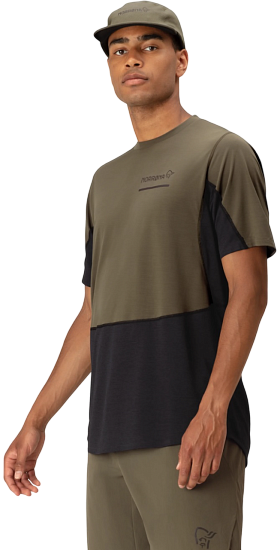 Футболка мужская Norrona Senja Equaliser Lightweight Olive Night - Фото 5 большая