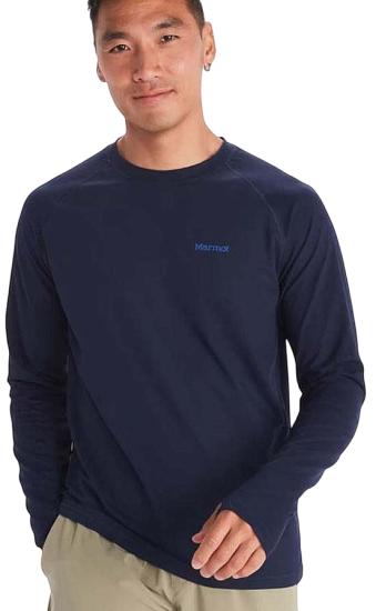 Лонгслив мужской Marmot Windridge LS Arctic Navy - Фото 3 большая