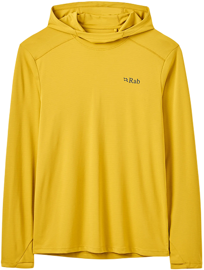 Лонгслив мужской Rab Force Hoody Dark Pollen - Фото 1 большая