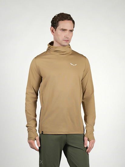 Лонгслив мужской Salewa Puez Sun Hoodie Quicksand - Фото 4 большая