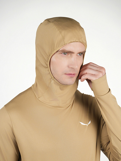 Лонгслив мужской Salewa Puez Sun Hoodie Quicksand - Фото 6 большая