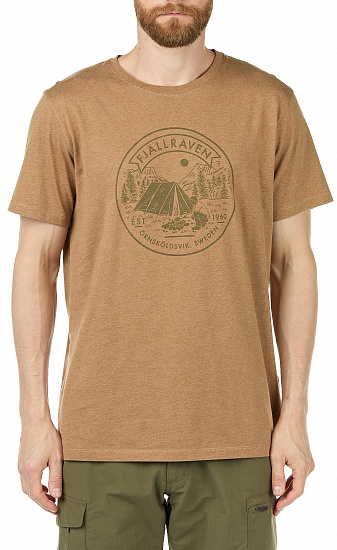 Футболка мужская Fjallraven Lagerplats Dark Sand - Фото 1 большая