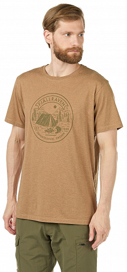 Футболка мужская Fjallraven Lagerplats Dark Sand - Фото 2 большая