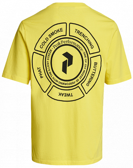 Футболка мужская Peak Performance Seasonal Patch Citrine - Фото 4 большая