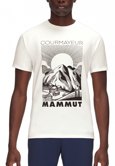 Футболка мужская Mammut Mountain T-Shirt White - Фото 2 большая